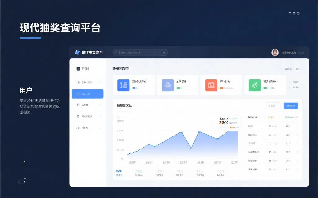 现代开奖查询平台界面设计